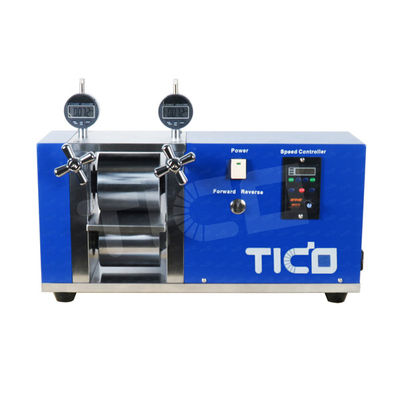 खरीदें 100 मिमी रोलर AC110V 220V के साथ समायोज्य बैटरी इलेक्ट्रोड कैलेंडरिंग मशीन online manufacture